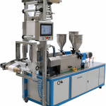 Compre una extrusora de laboratorio de película soplada de prueba