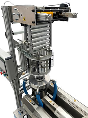 Extruder tower Extrusion tower on the EM LabEx
