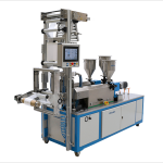 EM LabEx Blown film extruder to test polymers EM LabEx three layer blown film extruder to test polymers