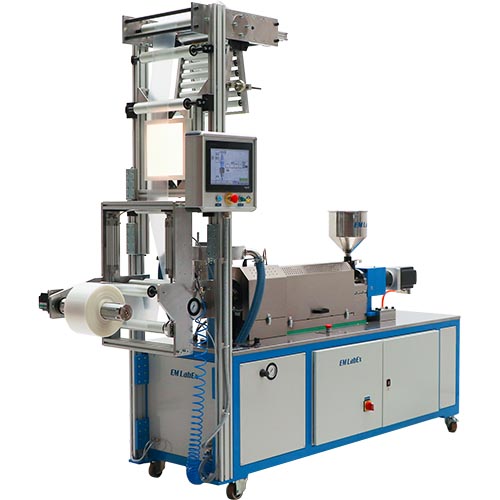 Monolayer lab extruder – test polymers with this extruder Lab Extruder - Monolayer small blown film extruder